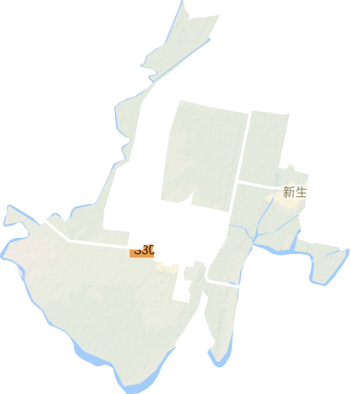 新生街道地形圖