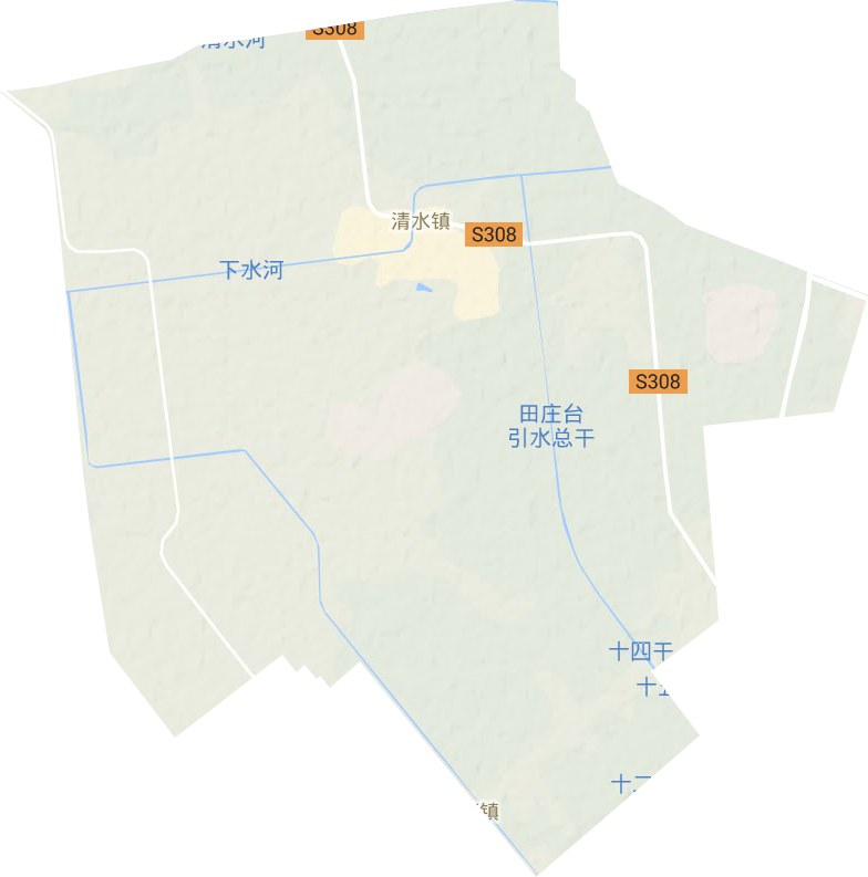 清水鎮(zhèn)地形圖