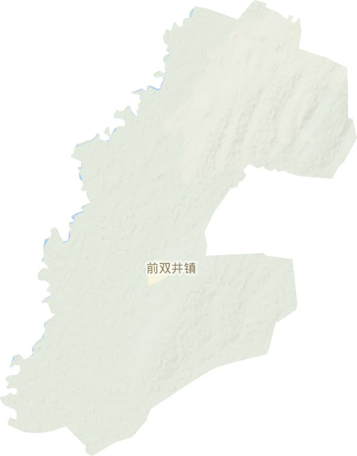 前雙井鎮地形圖