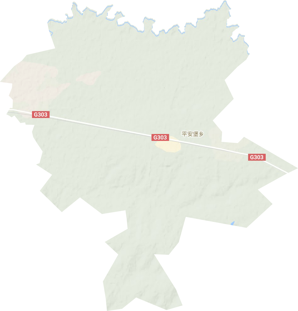 平安堡鎮地形圖