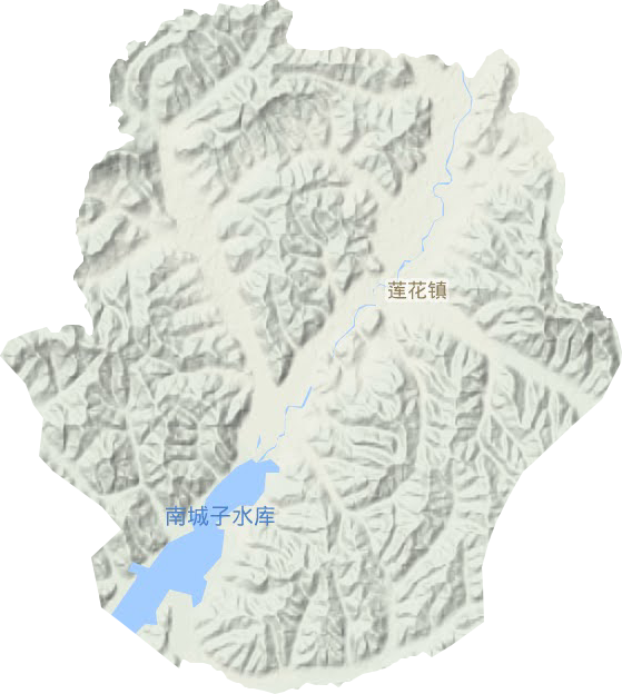 蓮花鎮(zhèn)地形圖