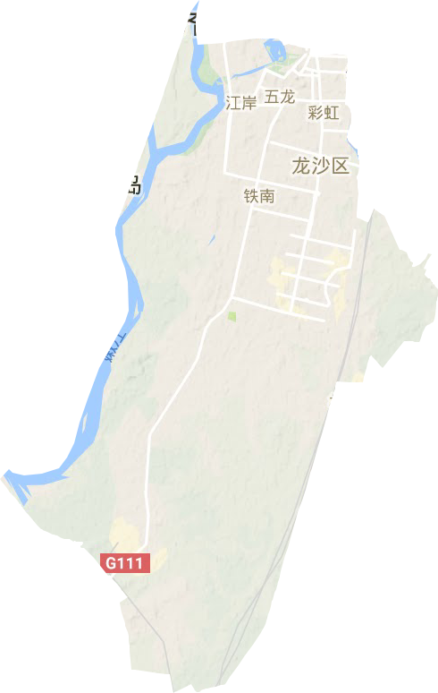 龍沙區地形圖