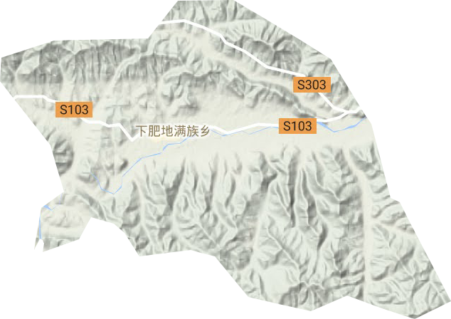 下肥鎮(zhèn)地形圖