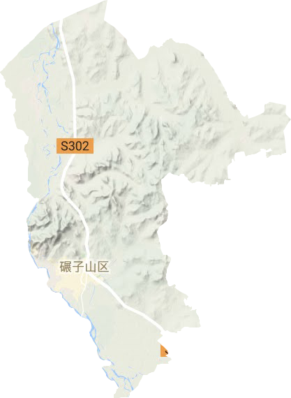碾子山區(qū)地形圖