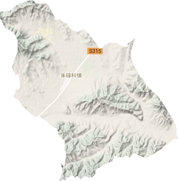 朱碌科鎮地形圖
