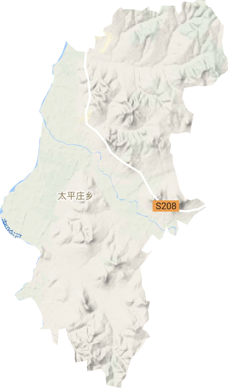 太平莊鄉地形圖