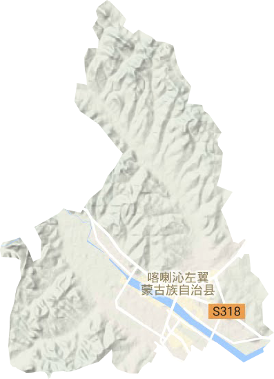 大城子鎮地形圖