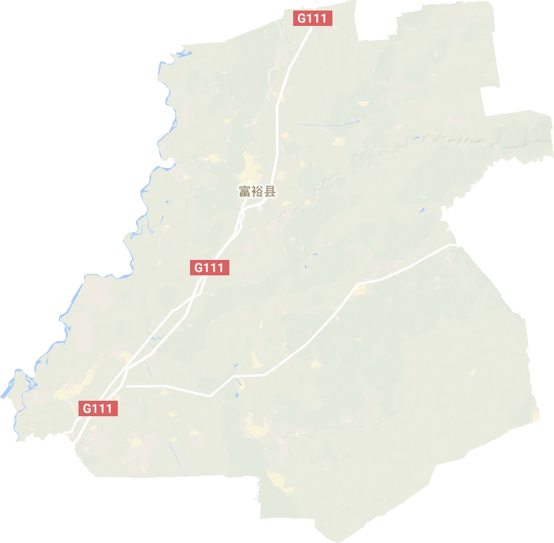 富裕縣地形圖