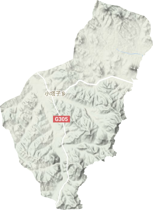 小塔子鄉(xiāng)地形圖