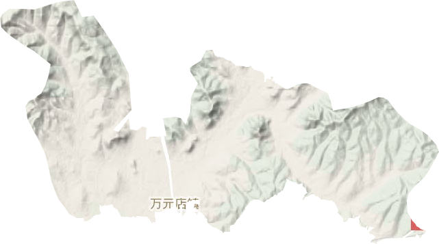 萬元店鎮地形圖