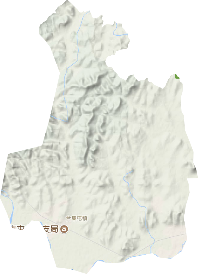 臺集屯鎮地形圖