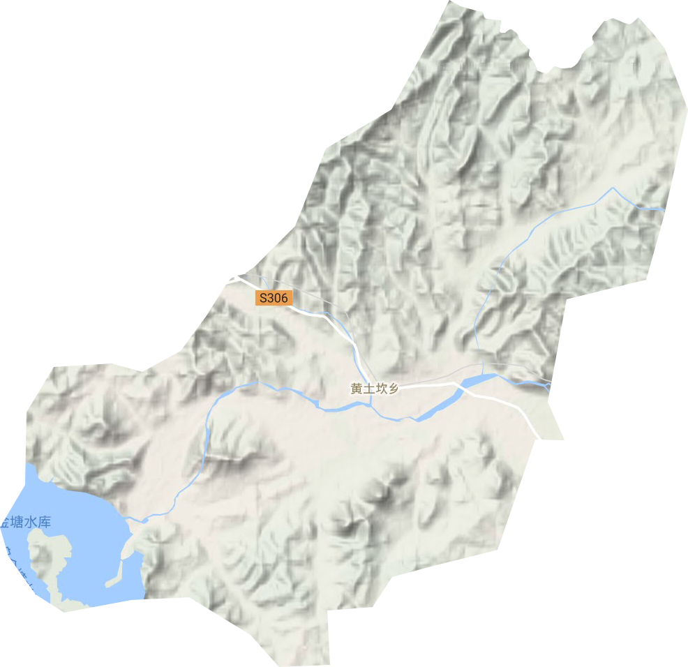 黃土坎鄉地形圖