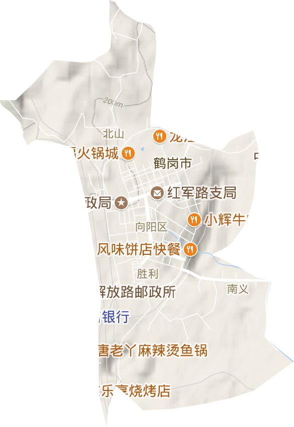 向陽區地形圖