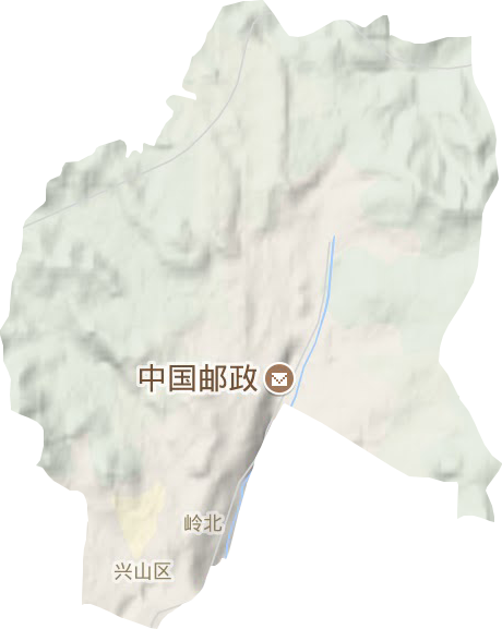 興山區地形圖