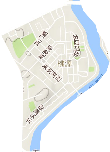 桃源街道地形圖