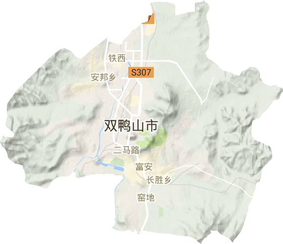 尖山區地形圖