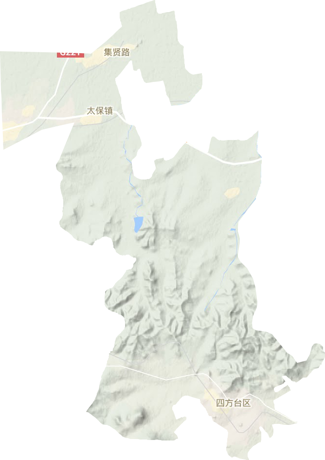 四方臺區(qū)地形圖