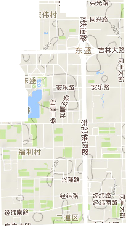 東盛街道地形圖