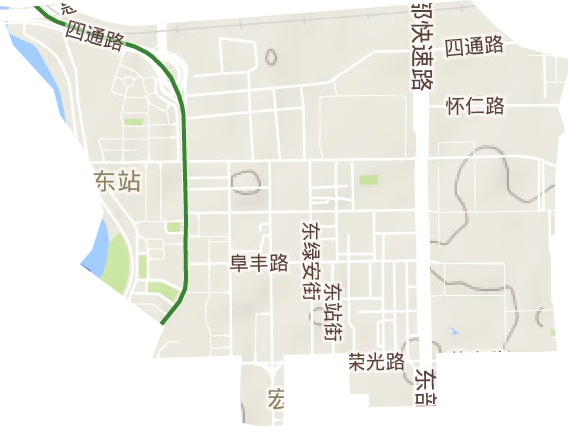 東站街道地形圖