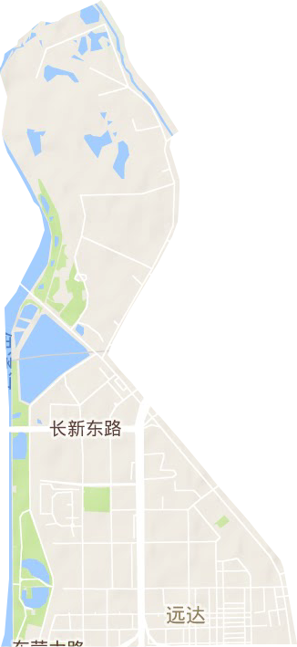 八里堡街道地形圖