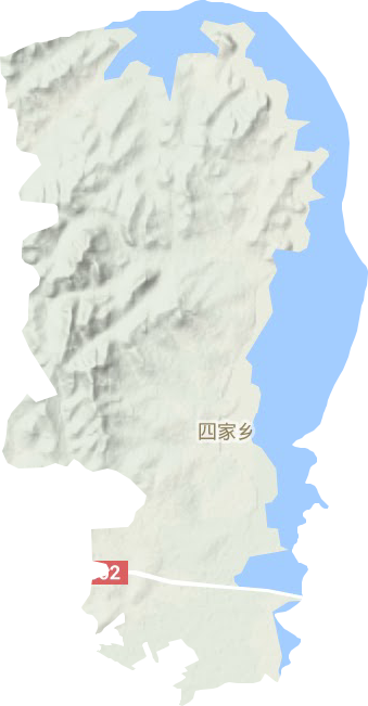 四家鄉（長春蓮花山生態旅游度假區省級）地形圖