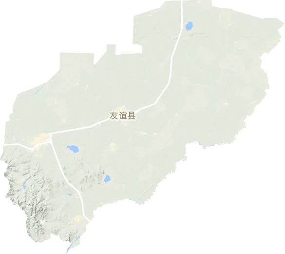 友誼縣地形圖
