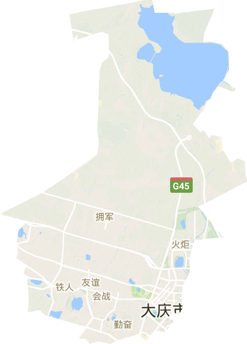 薩爾圖區地形圖