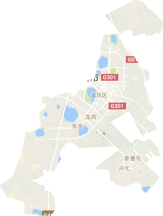 龍鳳區地形圖