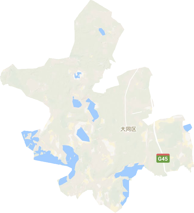 大同區(qū)地形圖