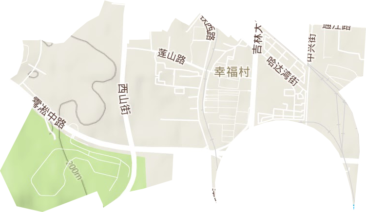 蓮花街道地形圖