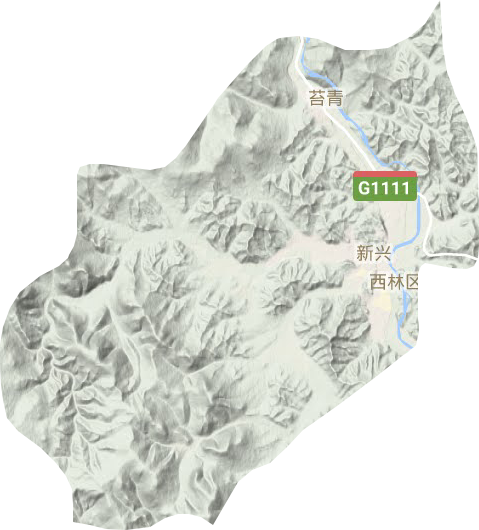 西林區地形圖