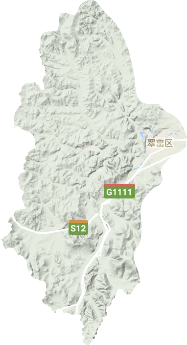 翠巒區地形圖