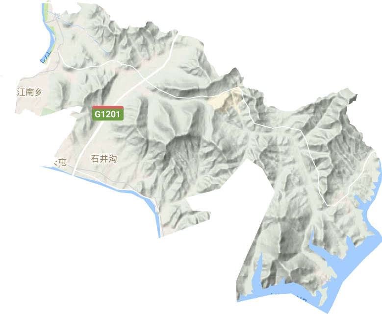 江南鄉地形圖