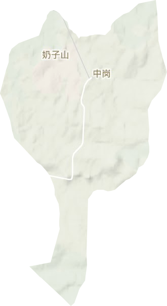 奶子山街道地形圖