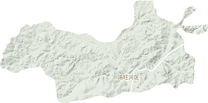 湯旺河區(qū)地形圖