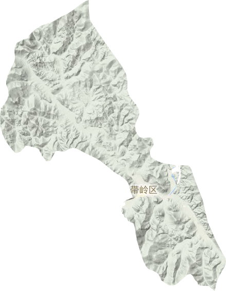 帶嶺區(qū)地形圖