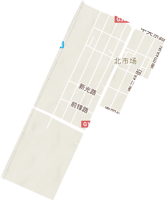 北市場街道地形圖