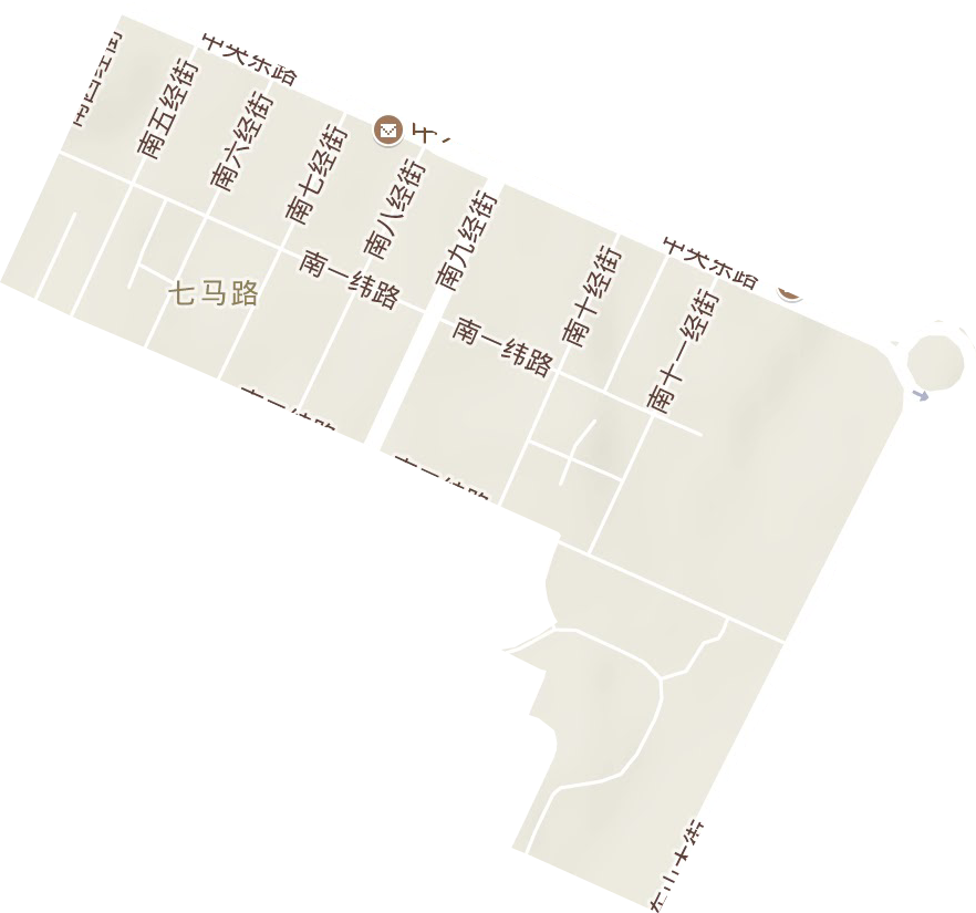 七馬路街道地形圖