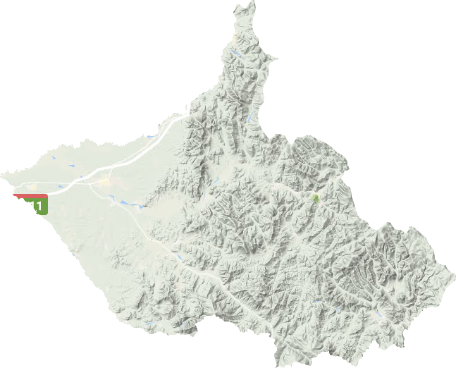鐵力市地形圖