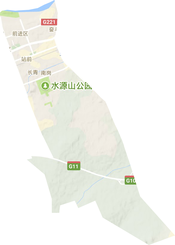 前進(jìn)區(qū)地形圖