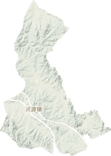 河源鎮地形圖