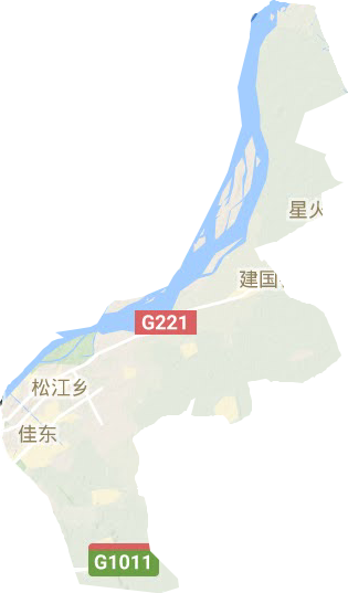 東風區地形圖