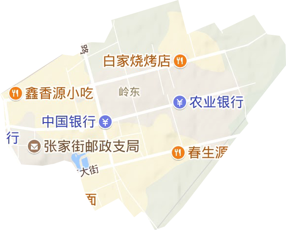 嶺東街道地形圖