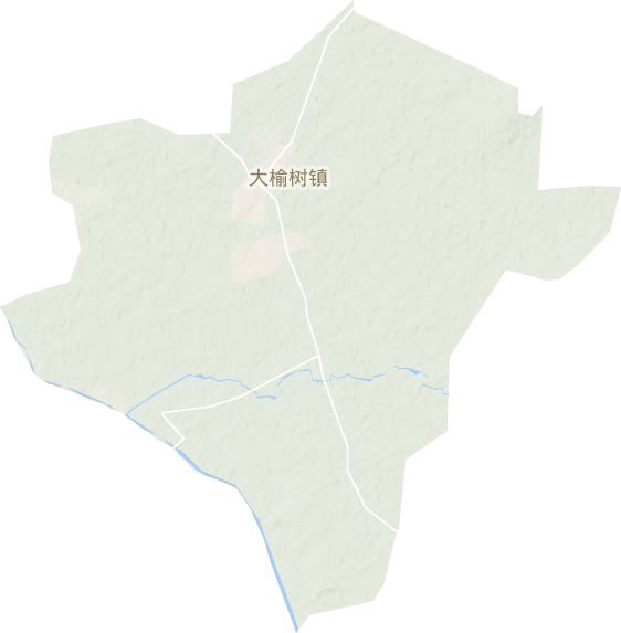 大榆樹鎮地形圖