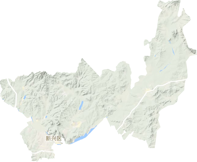 新興區地形圖