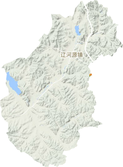 遼河源鎮地形圖