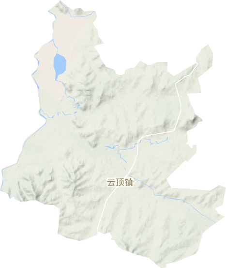 云頂鎮地形圖