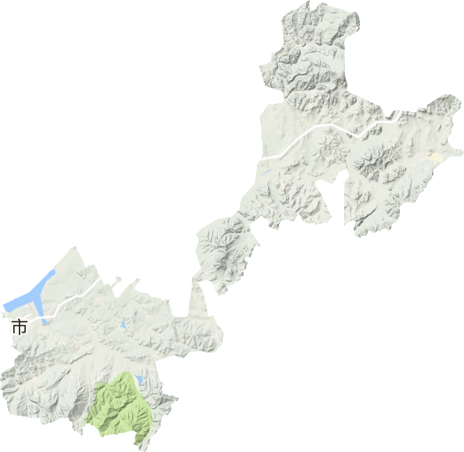 茄子河區(qū)地形圖