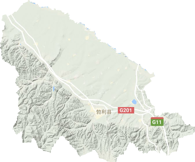 勃利縣地形圖