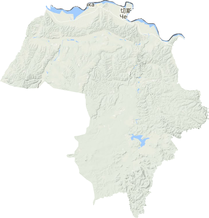 遜克縣地形圖